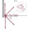 Душевая шторка на ванну BELBAGNO LUCE-VF-11-90/145-P-Cr